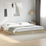 vidaXL Cadre de lit sans matelas chêne sonoma 180x200 cm
