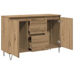 vidaXL Buffet chêne artisanal 101 5x35x70 cm bois d'ingénierie