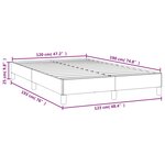vidaXL Cadre de lit bleu foncé 120x190 cm velours