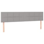 vidaXL Sommier à lattes de lit et matelas gris clair 120x190 cm tissu