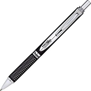 Roller encre gel rétractable energel sterling  corps noir  encre noire x 12 pentel