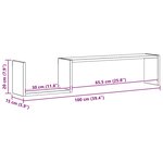 vidaXL Étagères murales 2Pièces Sonoma gris 100x15x20cm Bois d’ingénierie