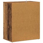 vidaXL Armoire à chaussures vieux bois 60x35x70 cm bois d'ingénierie