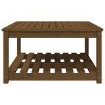 vidaXL Table de jardin marron miel 82 5x82 5x45 cm bois massif de pin