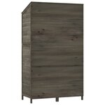 vidaXL Remise de jardin Anthracite 102x52x174 5cm Bois de sapin solide