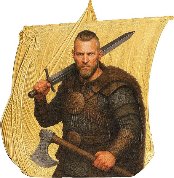 Monnaie RAGNAR LOTHBROK Sail with the Vikings 1 Oz Argent 1$ Niue 2026