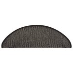 vidaXL Tapis d'escalier autocollants 15 Pièces 65x21x4 cm Anthracite