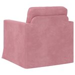 vidaXL Canapé Rose 78 x 78 x 80 cm Velours