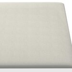 vidaXL Tête de lit murale 12 Pièces Crème Velours