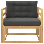 vidaXL Sofa de milieu extérieur Polyester Blanc