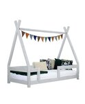 Lit cabane enfant NAKANA 120 x 180 gris clair
