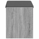 vidaXL Banc d'entrée Gris Sonoma 63 x 38 x 45 cm
