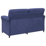 vidaXL Sofa 2 places Bleu police 158 x 83 x 95 cm Velours
