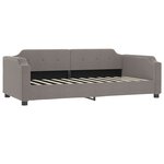 vidaXL Lit de jour avec gigogne et tiroirs sans matelas taupe 80x200cm