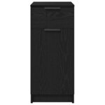 vidaXL Meuble de bureau Chêne noir 33 x 50 x 75 cm Bois d'ingénierie