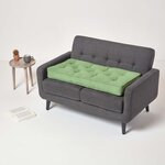 Coussin rehausseur pour canapé en coton  Vert foncé - HOMESCAPES