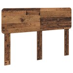 vidaXL Cadre de lit Bois ancien 140 x 190 cm Bois d'ingénierie