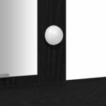 vidaXL Table de Toilette Noir 102 x 33 x 135 cm Bois d'ingénierie