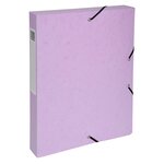Boite De Classement Exabox Dos 40mm Carte Lustrée Aquarel - A4 - Couleurs Assorties - X 8 - Exacompta