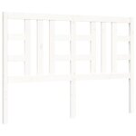 vidaXL Cadre de lit sans matelas blanc bois de pin massif