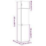 vidaXL Armoire de rangement mince chêne sonoma 50x42 5x225 cm