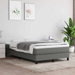 vidaXL Matelas de lit à ressorts ensachés fermeté moyenne Gris foncé 120x200x20 cm