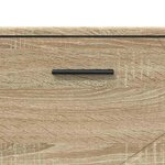 vidaXL Ensemble de mobilier de salle de bain 3 Pièces Chêne sonoma