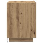 vidaXL Cabinet de chevet avec tiroir Chêne artisanal 45 x 40 x 55 cm