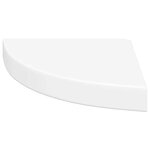 vidaXL Étagère d'angle flottante blanc 25x25x3 8 cm MDF