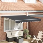 vidaXL Store rétractable automatique - Anthracite 300x250 cm