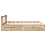 vidaXL Cadre de lit sans matelas 200x200 cm bois massif de pin