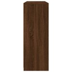 vidaXL Buffets avec lumières LED 3 Pièces chêne brun bois d'ingénierie