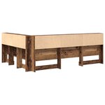 vidaXL Tête de lit de rangement Bois Ancien 140 cm Bois d'ingénierie