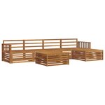 vidaXL Ensemble de canapés d'extérieur 6 pc Naturel