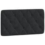 vidaXL Lit avec matelas noir 100x200 cm velours