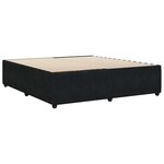vidaXL Cadre de lit sans matelas noir 200x200 cm velours