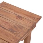 vidaXL Table d'appoint 70 x 35 x 60 cm Bois d'acajou massif