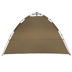 vidaXL Tente de pêche 4 personnes vert olive libération rapide
