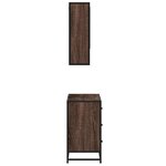 vidaXL Ensemble de meubles de salle de bain 2 Pièces Chêne marron
