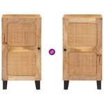 vidaXL Buffet avec porte Marron 40 x 33 x 75 cm Bois de mangue massif