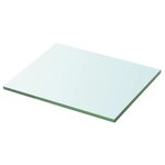 vidaXL Panneaux d'étagère 2 Pièces Verre Transparent 20 x 20 cm