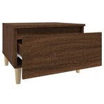 vidaXL Table d'appoint Chêne marron 50x46x35 cm Bois d'ingénierie