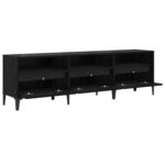 vidaXL Meuble TV Chêne noir 150 x 30 x 44.5 cm Bois d'ingénierie