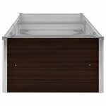vidaXL Lit surélevé de jardin Marron 240x80x45 cm Acier galvanisé