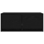 vidaXL Meuble TV chêne noir 60x31x25 5 cm bois d'ingénierie