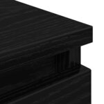 vidaXL Meuble TV noir 100x35x54 cm bois d'ingénierie