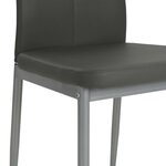 vidaXL Chaises à manger lot de 4 gris similicuir