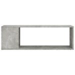 vidaXL Meuble TV Gris béton 100x24x32 cm Bois d'ingénierie