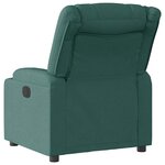 vidaXL Fauteuil inclinable Vert foncé Tissu