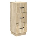 vidaXL Armoire à tiroirs Chêne Sonoma 33 x 34 5 x 87 cm